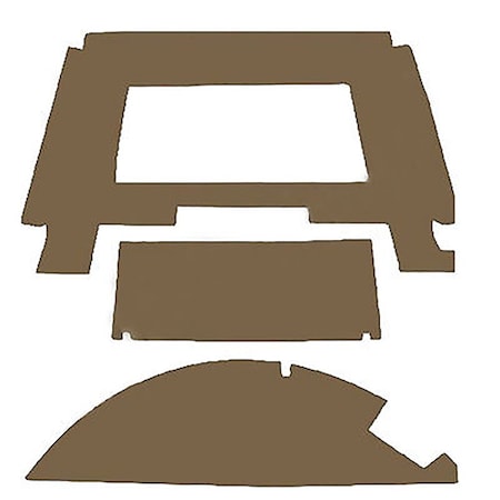 Aftermarket CR30H50 New Tractor Brown Headliner Fits John Deere 4030 4040 4230 4240 4430 Plus CAL50-0126